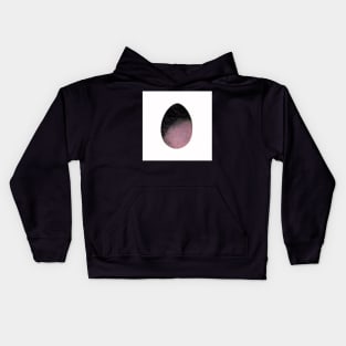 Easter egg - simple pink-black watercolor abstract with drops, smears, stripes and stains  Design for background, cover and packaging, Easter and food illustration, greeting card. Kids Hoodie